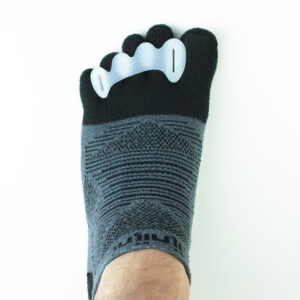 foot wearing toe separators